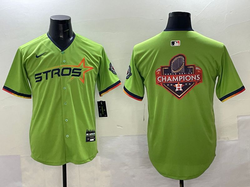 Men Houston Astros Blank Green three generations Joint Name 2025 Nike MLB Jersey style 21